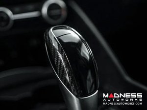 Alfa Romeo Stelvio Gear Knob Trim - Carbon Fiber - Pre '20 models Alfa Romeo Stelvio Gear Knob Trim - Carbon Fiber - Pre '20 models